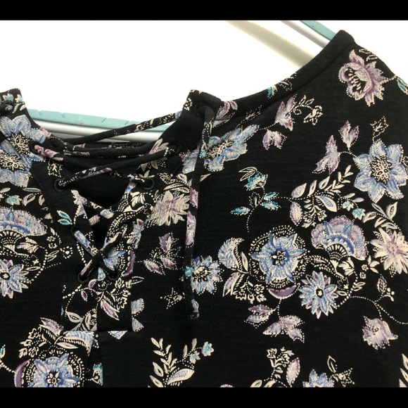 EUC J.Jill◾️Black w Elegant Floral🌸🌼🌺 Design 3… - Picture 6 of 13
